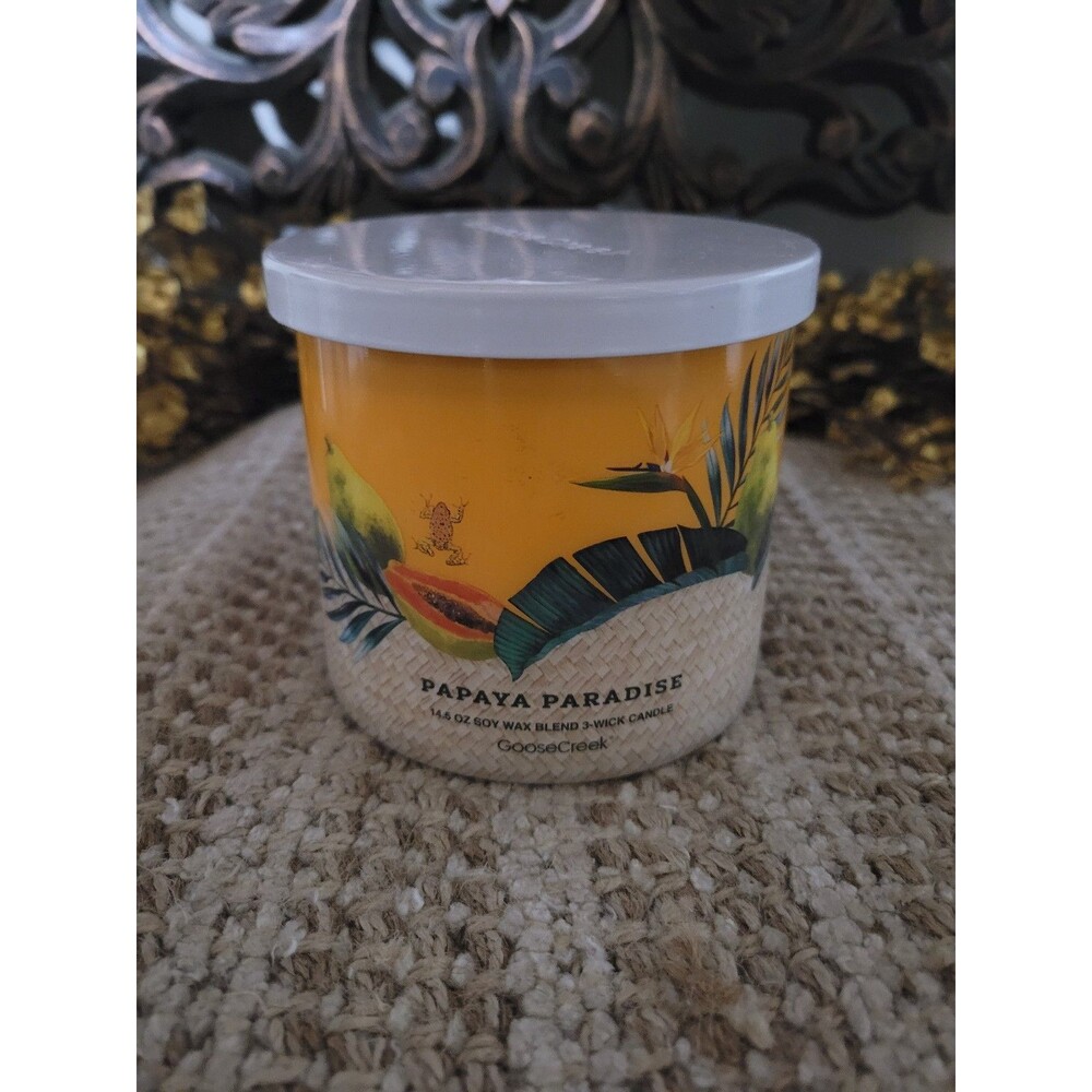 Goose Creek Papaya Paradise 3-Wick Candle